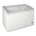 Static chest freezer with curved sliding glass lids Model FR368SLC