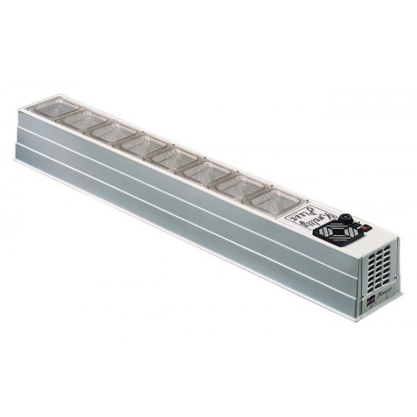 Refrigerated ingredients display case TCN Containers capacity GN various sizes Power kW 0,13 Model MINI