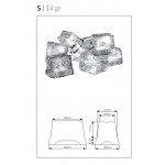 Ice maker Full ice cubes Storage 6 Kg Daily production 25 Kg Model SS25
