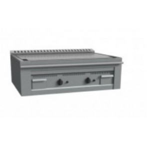 Teppanyaki gas CI Model RisCu070 Japanese cooking plate 2 cooking zones