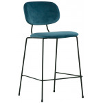 Indoor stool TESR Powder coated metal frame Velvet covering Model 081-FR26 DIFFERENT COLOURS