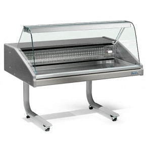 Refrigerated fish Counter Zoin Model VR RP150PSSGR curved glass Static refrigeration Incorporated group