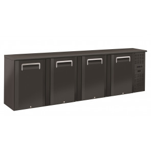 Refrigerated back bar cabinet for drinks Model QB400 Hinged doors