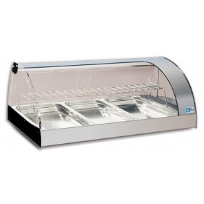 Heated countertop display Model GRANTAPAS2GN-BM Containers GN1/3 e GN1/1