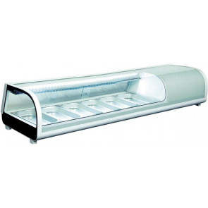 Refrigerated countertop display for Sushi Model RTS62B Containers capacity n. 6 x GN 1/3