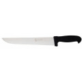 French knife Tempered AISI 420 stainless steel blade with conical sharpening, satin finish. Handle in rubberized non-toxic material, anti-slip and dishwasher safe. Blade Cm 34 Model CL1212
