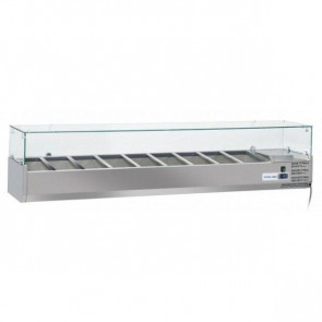 Refrigerated ingredients display case Model VRX20/38 stainless steel Compatible with containers 9 x GN 1/3