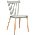 Indoor chair TESR Wood legs Polypropylene shell Model 1322-Z87