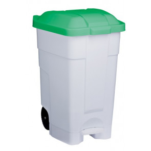 Plastic mobile pedal bin CONTIBASIC 70 L MDL Colour GREEN Model 102548