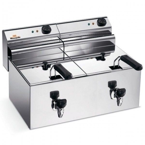 Electric fryer Countertop Model ELDORADO 10X2R with taps