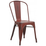 Stackable indoor chair TESR Powder coated metal frame Antique look Model 1100-M51