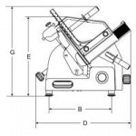 Gravity slicer Model PALLADIO 350