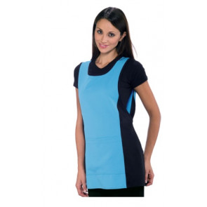 Lady Papeete apron 100% Polyester Blue and Black Model 013010