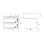 Pizza Oven Model Lipari Internal dimensions mm 620x625 h.147