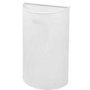 Wall mounted waste bin 40 L MDL white steel Model MILUNA PURA  773043