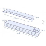 Refrigerated ingredients display case TCN Containers capacity GN various sizes Power kW 0,18 Model MAXI