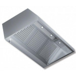 Wall-mounted hood stainless steel aisi 430 satin scotch-brite RP Model DSP11/40