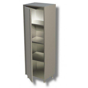 Vertical cabinet made of stainless steel AISI 430 or 304 1 Hinged door 3 Shelves DSA1B6715