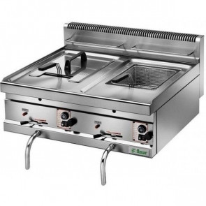 Gas fryer Countertop Model SF10DM Two tanks
