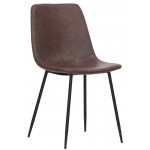 Indoor chair TESR Powder coated metal frame, synthetic leather shell. Model 1927-TD03