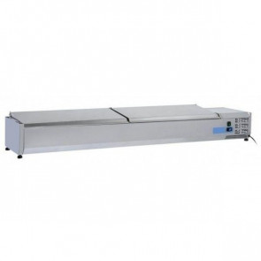 Refrigerated ingredients display case Model VRX20/38SS stainless steel Compatible with containers 9 x GN 1/3 (not included)