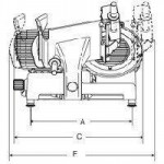 Automatic gravity slicer Model PALLADIO 350 AUT