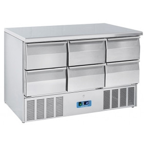 Refrigerated saladette GN1/1 with stainless steel top Model CRD96A Static refrigeration