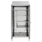 Brooms locker for pulls water made of stainless steel 304 IXP n.2 hinged doors Model S5069606