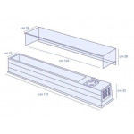 Refrigerated ingredients display case TCN Containers capacity GN various sizes Power kW 0,13 Model MINI