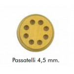 Trafila opzionale Passatelli 4,5 mm Omra per torchietti pasta manuali