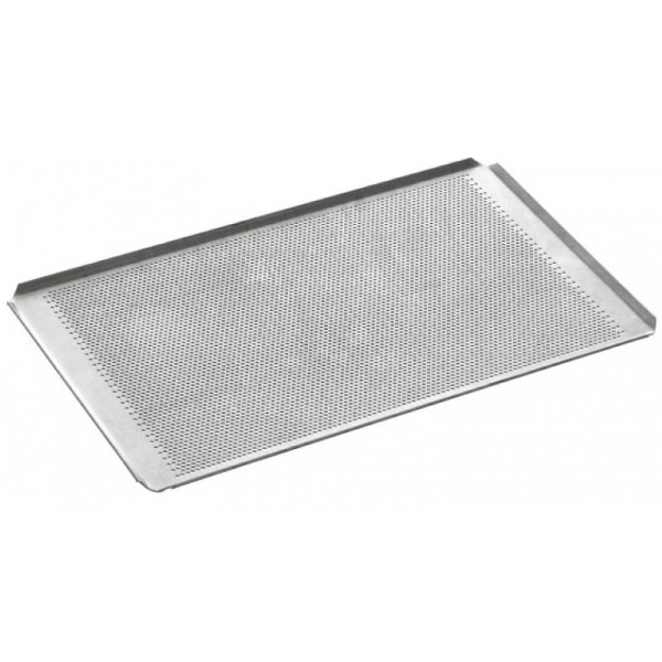 1/1 Perforated gastronorm pan in aluminum 3 mm holes, inclined edges, thickness 1,5 mm Model 100403