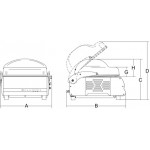 Vacuum machine ,  Sealing Bar mm 410 Model W8 40 Easy Touch DX Vacuum pump:mc/h 20