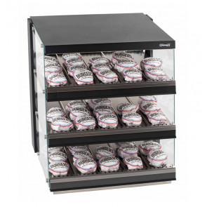 Triple  heated display for hamburger Model CBIN803
