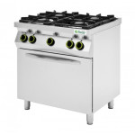 Gas range Natural gas Model CC74GFEV 4 burners with electric oven GN1/1