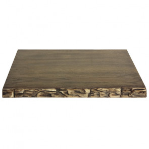 Indoor top TESR Blockboard wood, plated with oak slab 7 knots thickness 40 Model 033 -SFB17