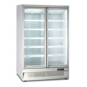 Ventilated refrigerated multideck Kli Model MR126TN2 WHITE 2 glass doors