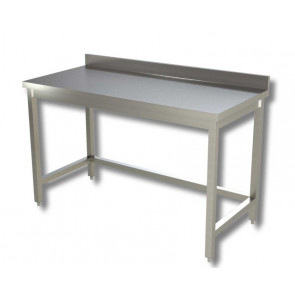 Stainless steel table With upstand with frame Model GSR157A