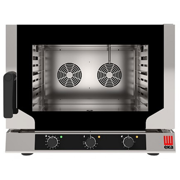 Electric ventilated convection oven with steam Model EKF464NALUD Capacity n.4 teglie cm 60x 40 Power Kw 6,4 Hinged door