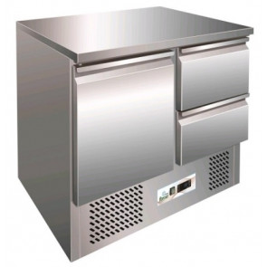 Static refrigerated Saladette Model S9012D-FC two doors and two drawers