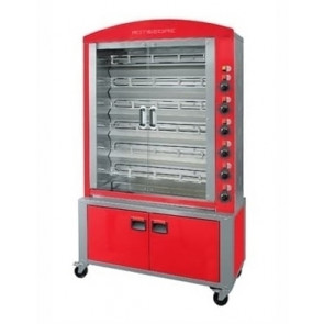 Electric vertical rotisserie ENG Model ELBAPLUS36PE Capacity N. 36 Chickens N. 6 stainless steel tubular spits mm 12 x 12