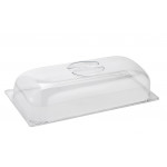 Polycarbonate domed lid for ice cream tray Size mm. L 360 x P 165 x 80 h Model BGC3616B