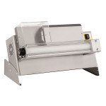Pizza dough roller PF Model OMEGA 310/2 Electric pedal monorollers Pizza dimensions cm.14/30 Roller opening min 0.5 mm/max 5