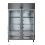 Stainless Steel Refrigerated Cabinet GN2/1 Model  AF14PKMBTPV negative temperature two glass doors