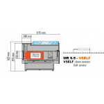 Self-service refrigerated food counter Model MR95150SELF Ventilated