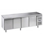 Refrigerated counter 4 doors Stainless steel AISI 210 ForCold  GN1/1 (cm 53 x 32,5) ventilated Model M-GN4100TN-FC MONOBLOCK