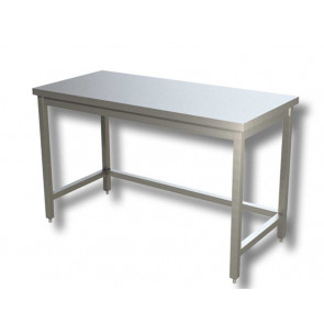 Stainless steel table Without upstand with frame Model GSR096