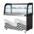 Hot buffet display SDF Closed compartment Curved glass Temperature °C +30 /+ 90 Capacity N. 2 Trays Cm 40x60 Dim. Cm L 100 x P 70 x H 140 Model BC100EC