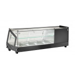 Refrigerated countertop tapas display Model AK413VTB Capacity 4xGN1/3 h 4,0 cm