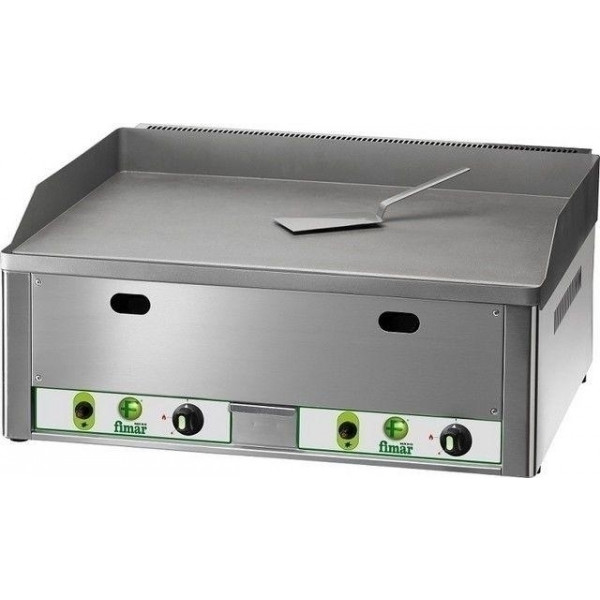 Gas frytop Model FRY2LM double smooth steel plate