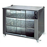 Wood-fueled planetary rotisserie ENG Model CAMINO48P Built-in Capacity N. 48 Chickens N. 2 engines Stainless steel planetary discs N. 8 + 4 spits with forks cm 76